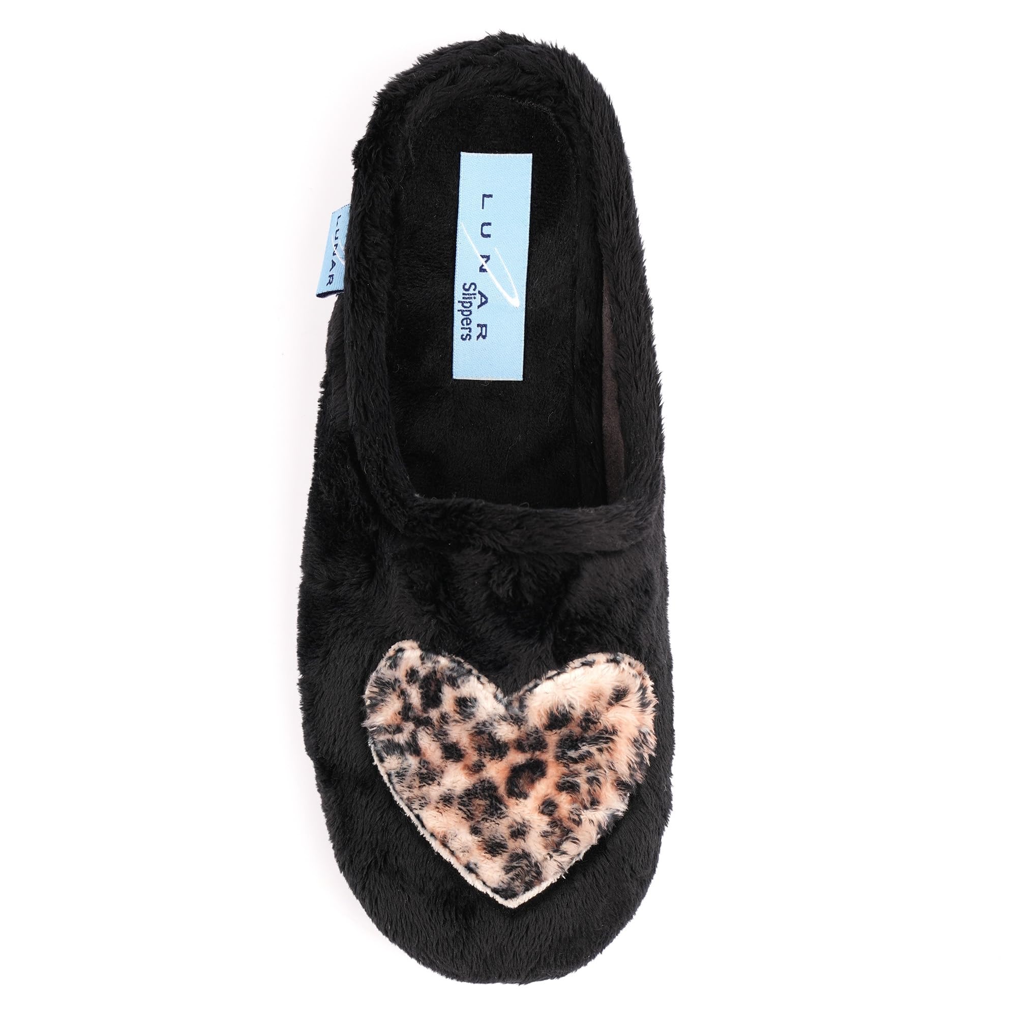 Lunar Buffy Black Mule Slipper