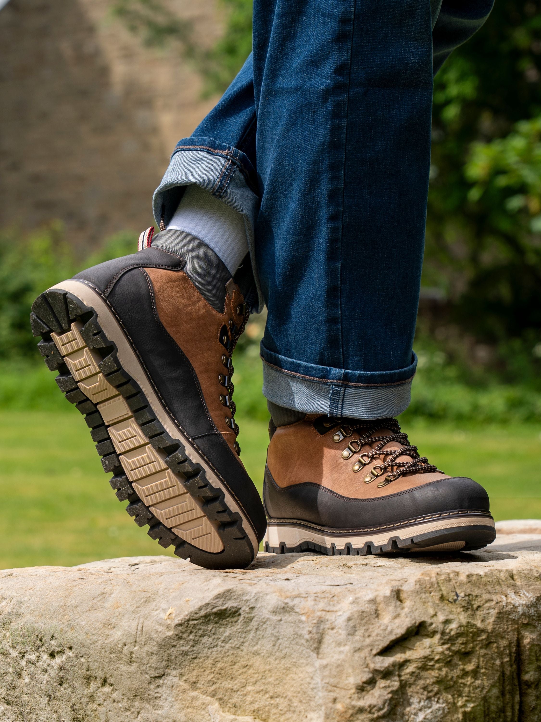 Liam Waterproof Tan Mens Boot