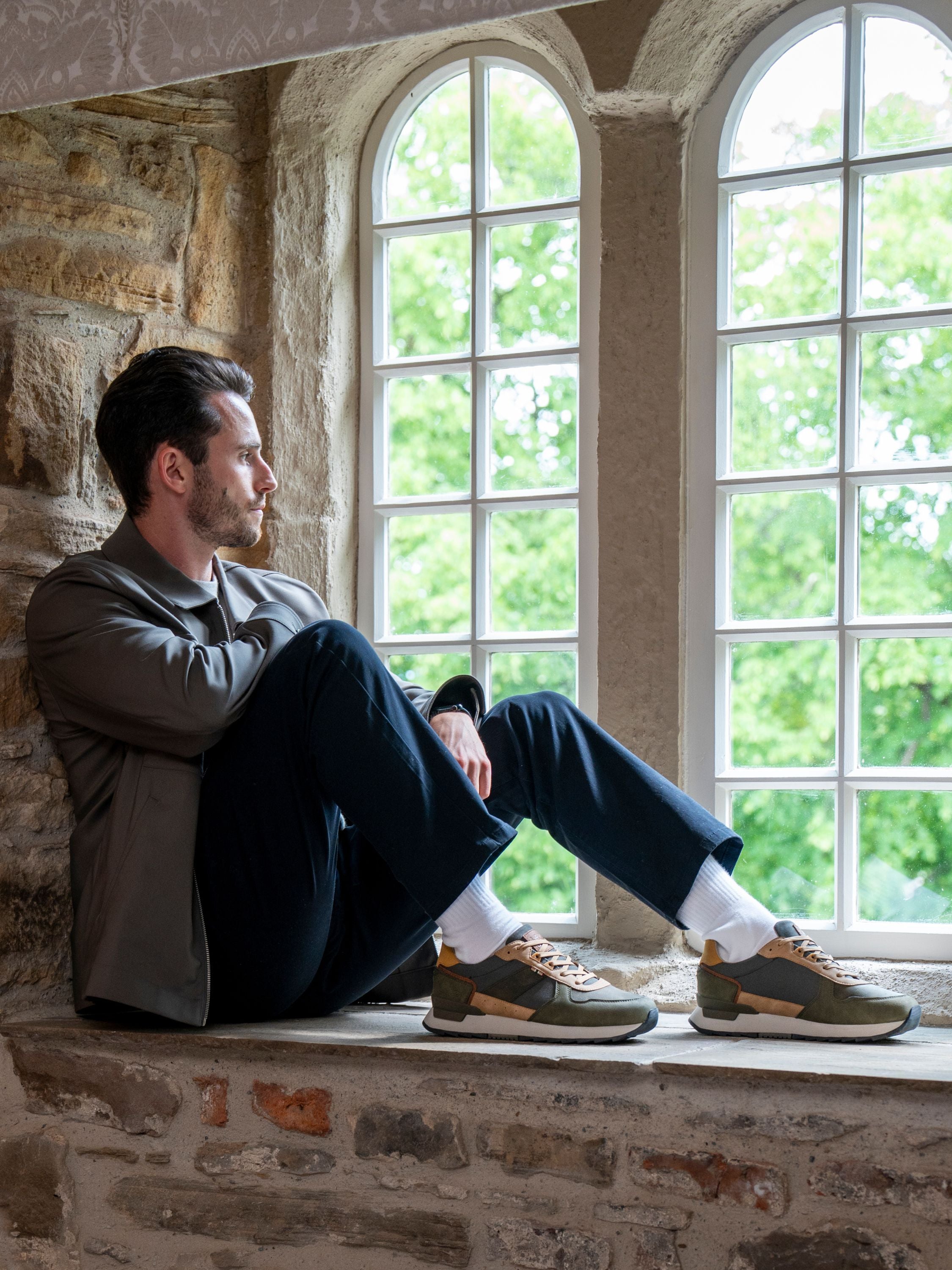 Tommy Khaki Mens Trainer