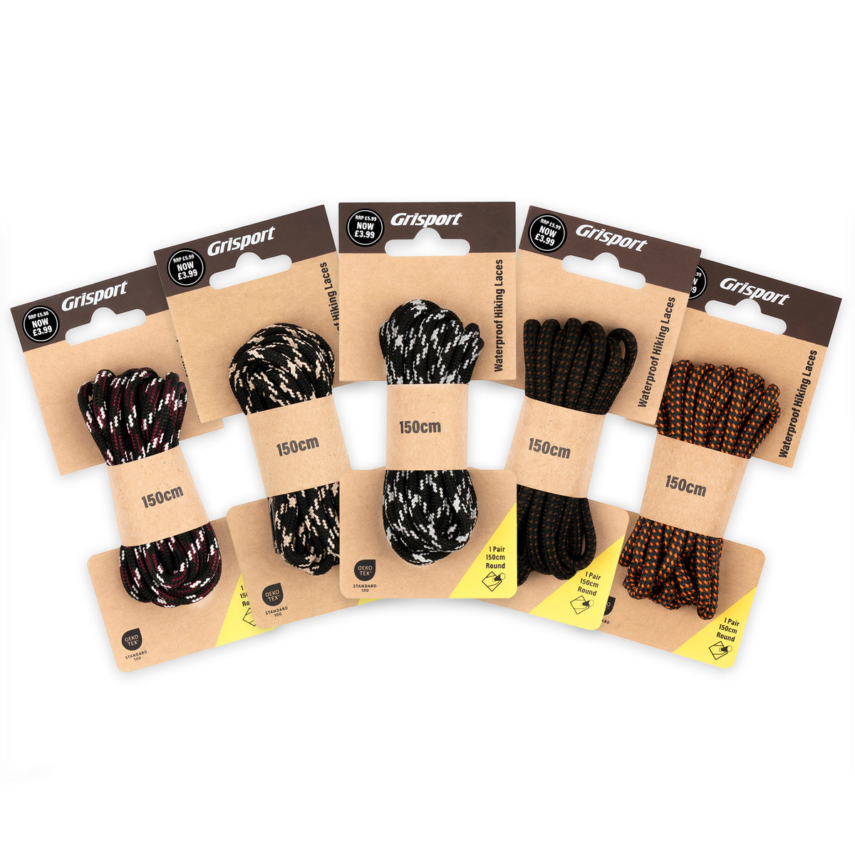 150cm Round Mixed Single Laces