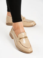 Mylee Beige Patent Shoe