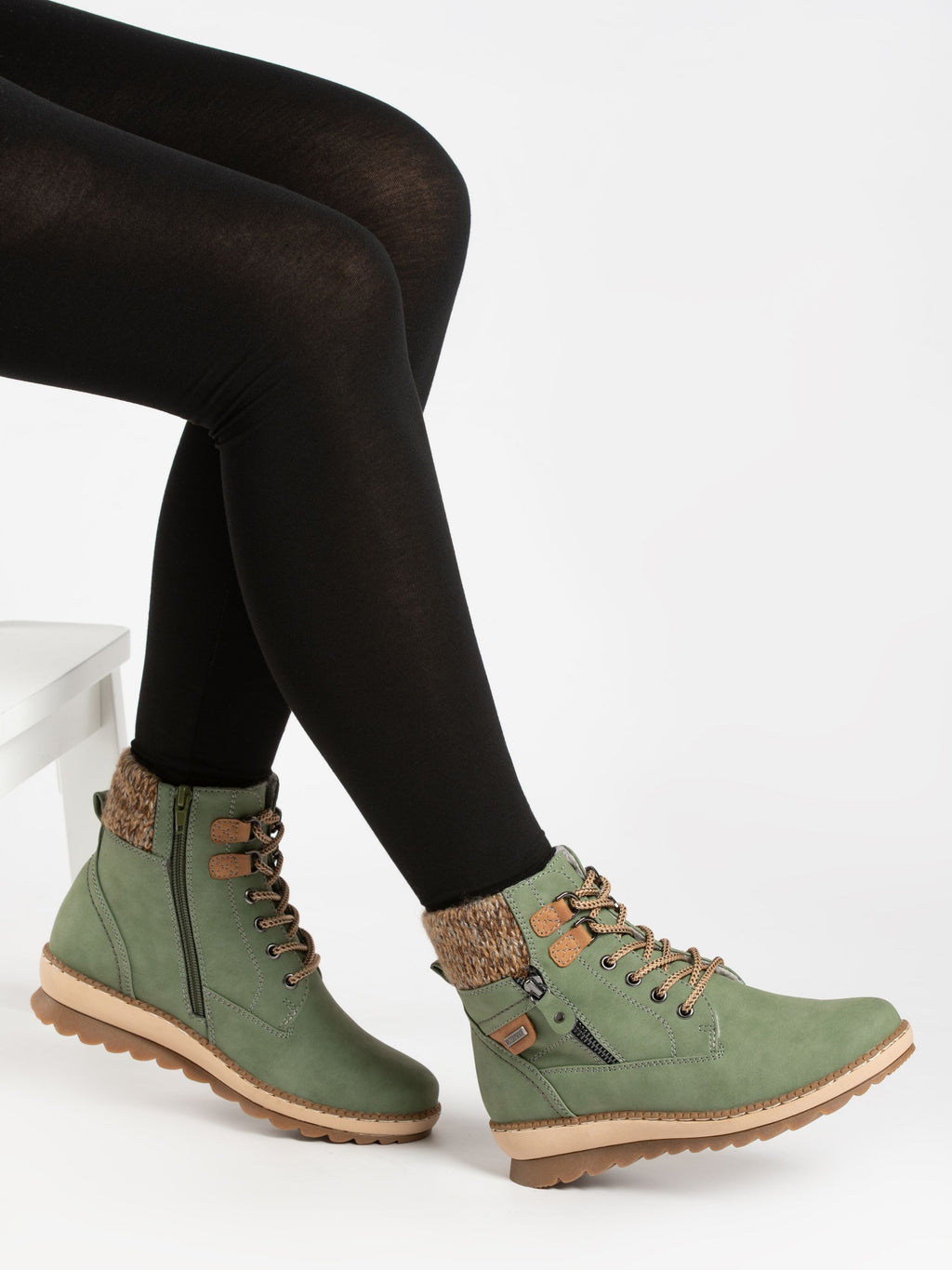 Davina Sage Green Waterproof Boot