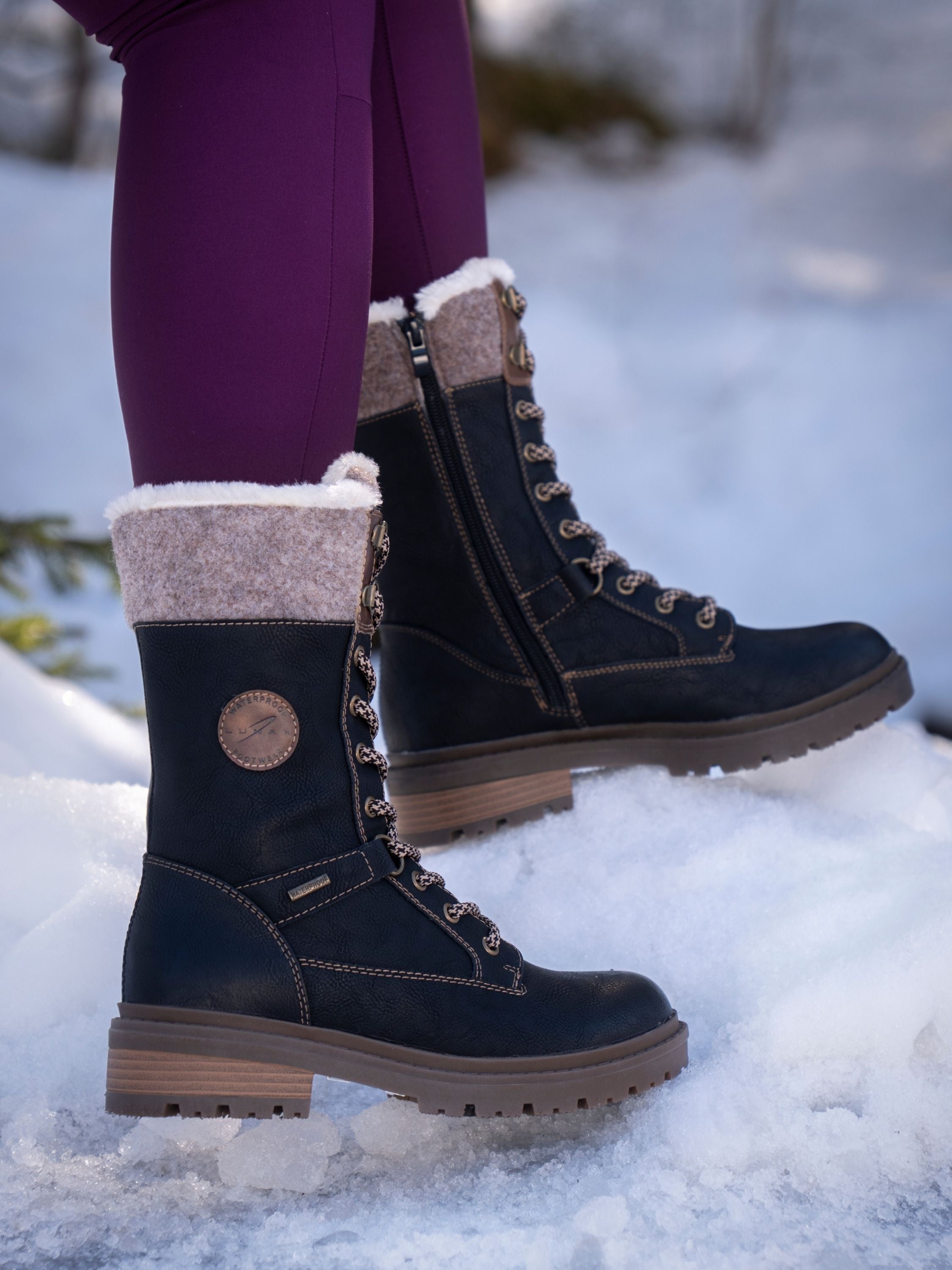 Cambridge Black Ice Grip Waterproof Boot