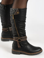 Melinda Black Waterproof Long Boot