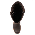 Joy Brown Waterproof Expanding Calf Long Boot