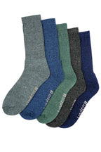 Mens Medium Outdoor Socks 5 Pair Pack UK 6-8.5