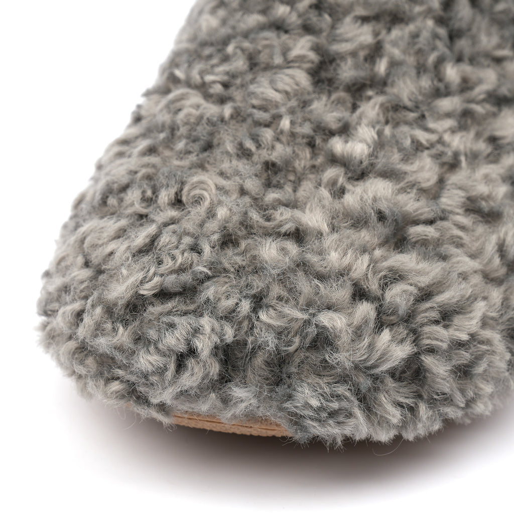 Belle Grey Slippers