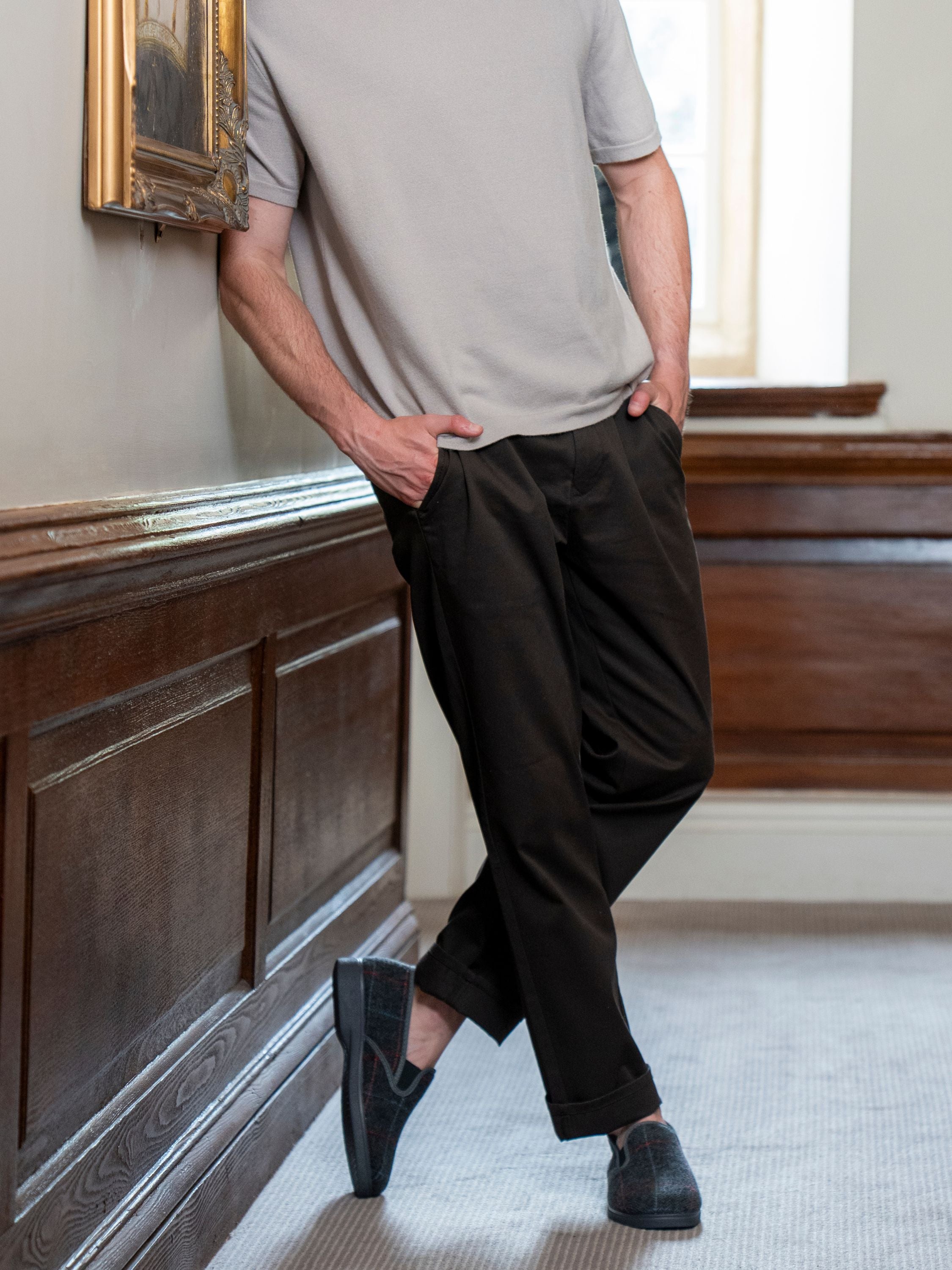 Harrison II Grey Slipper
