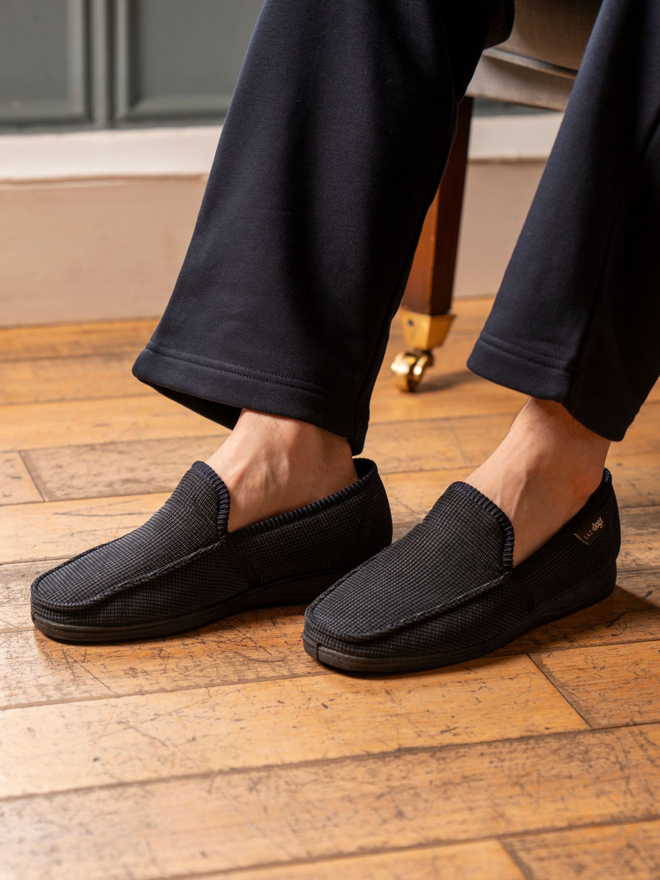 Dylan Navy Slipper