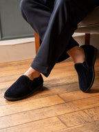 Lazy Dogz Ryan Navy Slipper